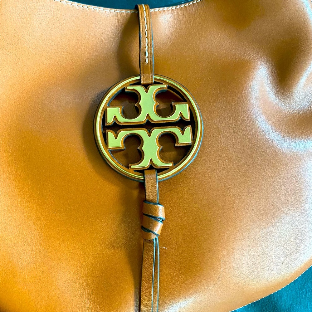 Tory Burch Mini Metal Hobo- Tan